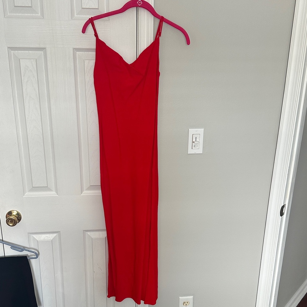 Zara Vibrant Red Maxi Dress